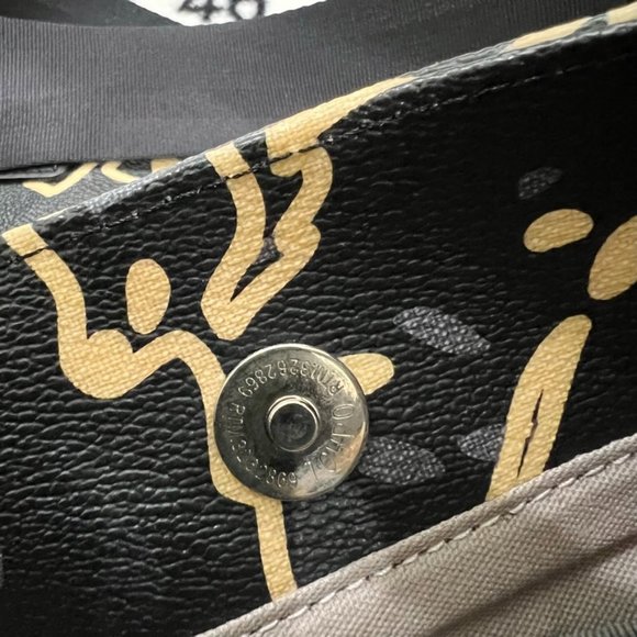 RARE Vivienne Westwood Abstract Floral Print Slim Foldable Leather Messenger Bag - Picture 12 of 12